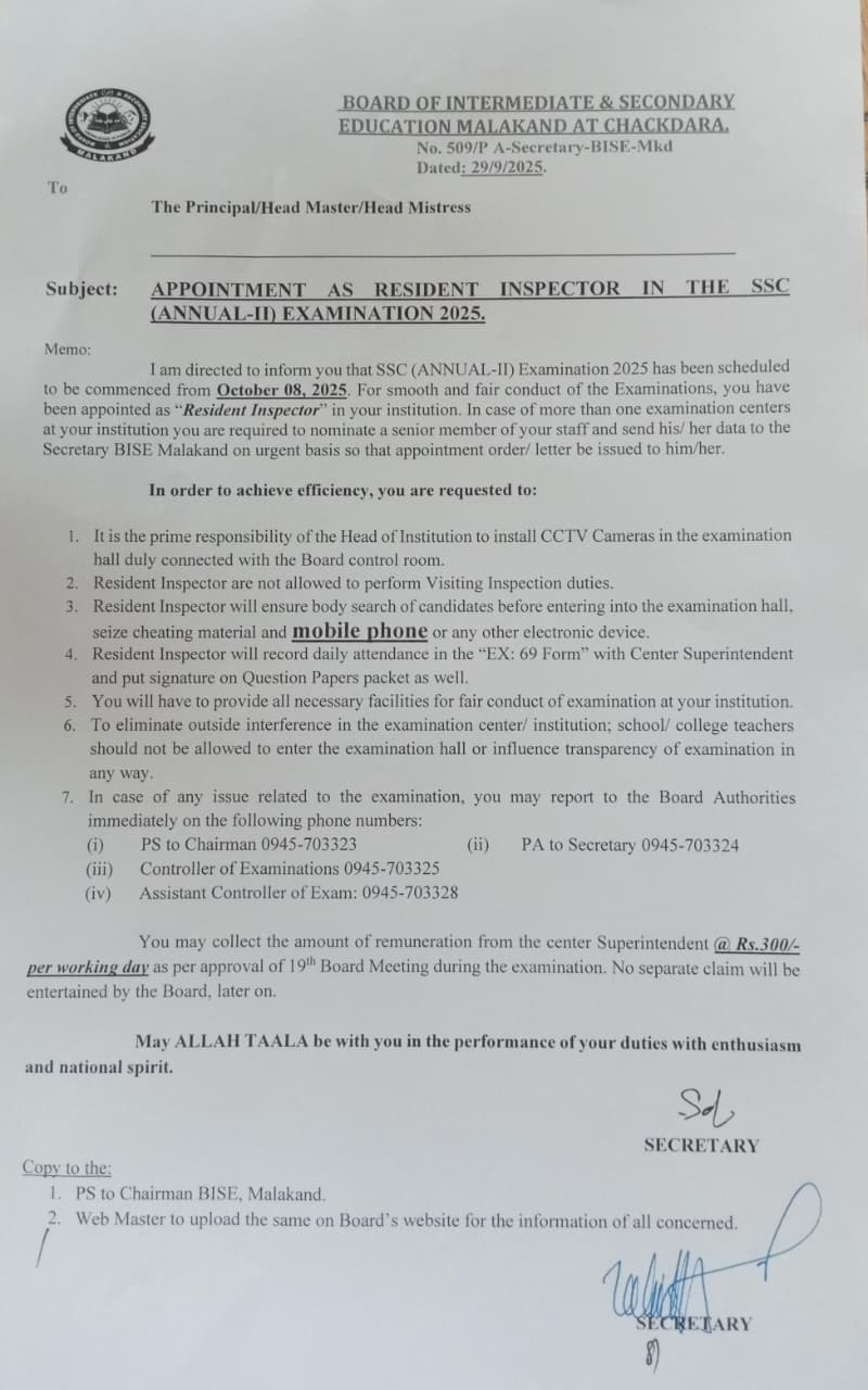 Resident Inspector SSC A-II